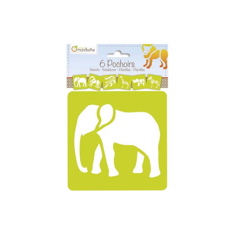 AVM S/6 POCHOIRS ANIMO SAVANE 42442