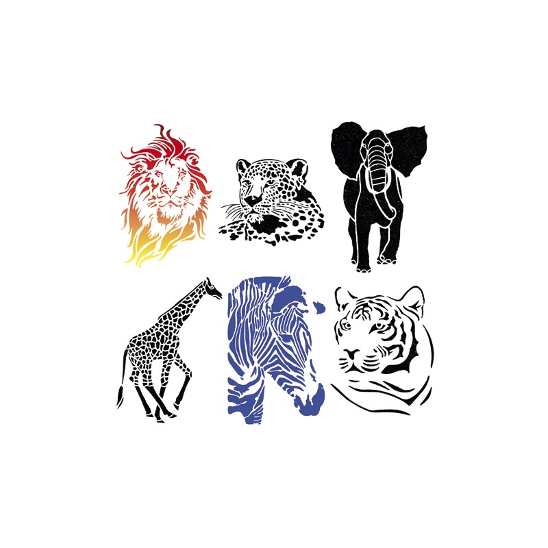 CCB S/6 POCHOIRS ANIMAUX SAUV 470438091 CCB S/6 POCHOIRS ANIMAUX SAUV 470438091