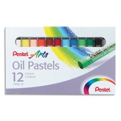 PEN B/12 PASTELS HUILE D8MM ASS PHN4-12U