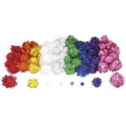 SOD P/200 POMPONS METALLISES ASS L791918