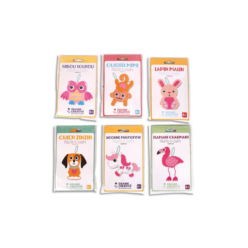 GCT L/6 PELUCHES A COUDRE ASS 750709 GCT L/6 PELUCHES A COUDRE ASS 750709
