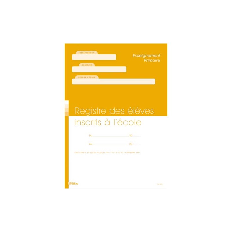 FUZ REGISTRE MATRICULE ELEVE 9804 FUZ REGISTRE MATRICULE ELEVE 9804