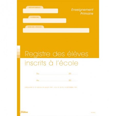 FUZ REGISTRE MATRICULE ELEVE 9804