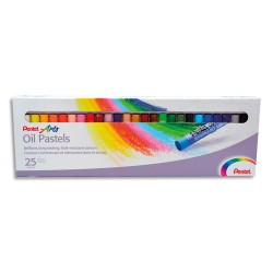 PEN B/25 PASTELS HUILE D8MM ASS PHN-25U