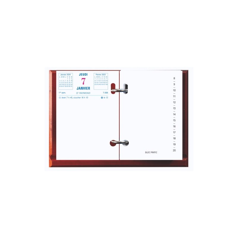 EXA BLOC EPHEMERIDE DATE A GAUCHE 31112E EXA BLOC EPHEMERIDE DATE A GAUCHE 31112E