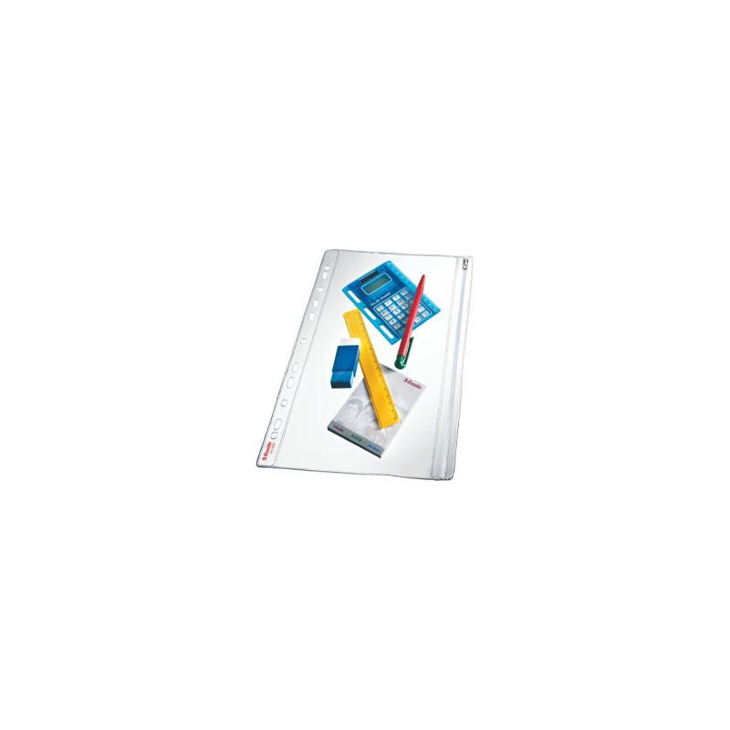 ESD S/5 POCH PERF PVC LISS ZIP A4 411200 ESD S/5 POCH PERF PVC LISS ZIP A4 411200