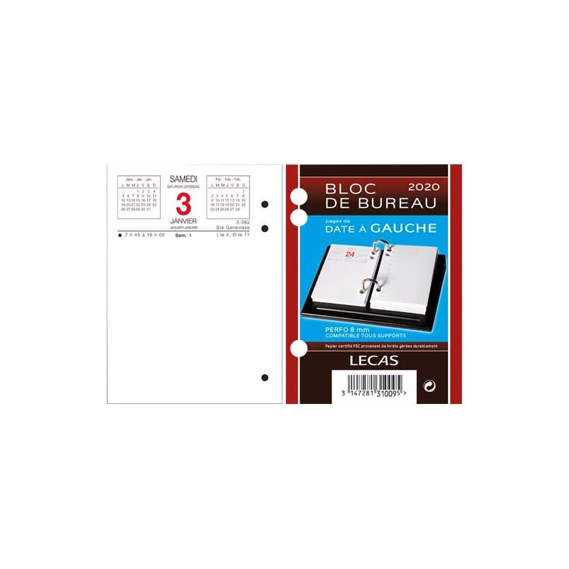 LEC BLOC EPHEM DATE A GAUCHE 100771258 LEC BLOC EPHEM DATE A GAUCHE 100771258