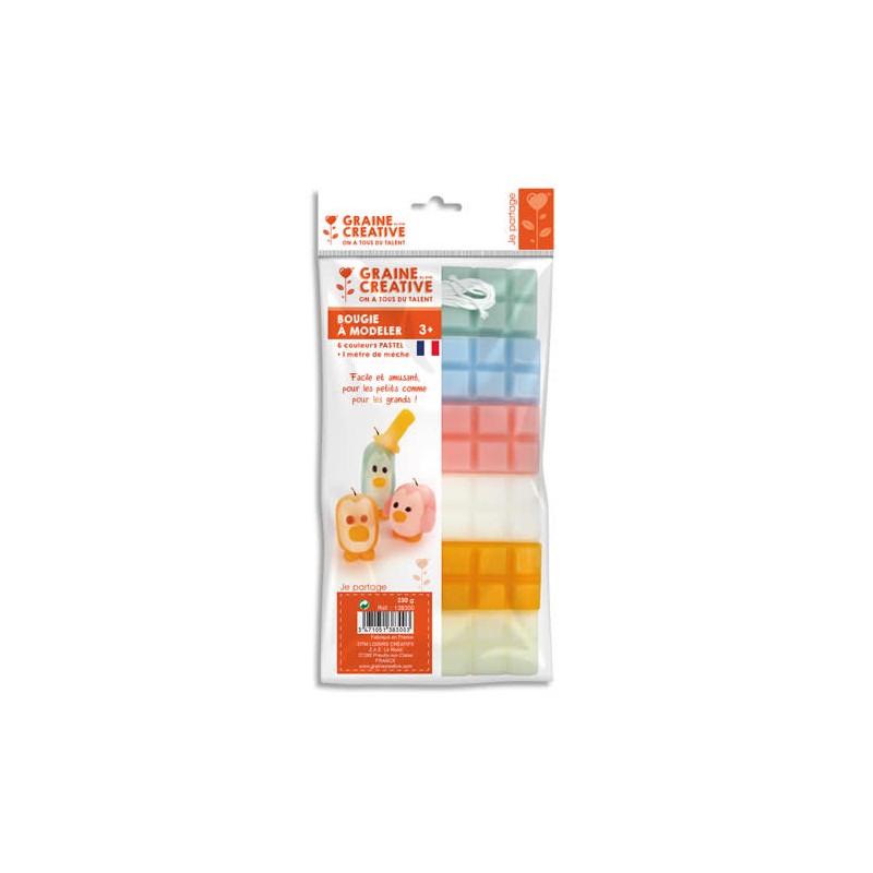 GCT 6 PLAQ CIRE 240G PASTEL 138300 GCT 6 PLAQ CIRE 240G PASTEL 138300