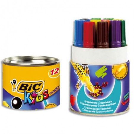 BIC® Kids Visa, Feutres de coloriage, pointe fine 0.9 mm- Pochette