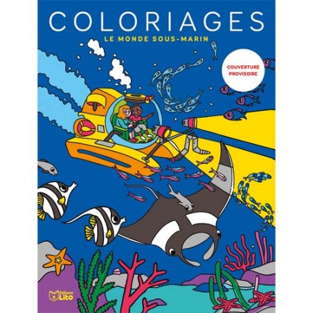 LIO LIV 64P COLORIAGE FONDS MARINS 10957