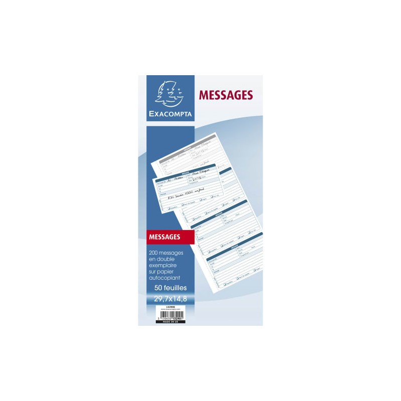 EXA CARNET 200MESSAGES AUTOCOPIANT13290E EXA CARNET 200MESSAGES AUTOCOPIANT13290E