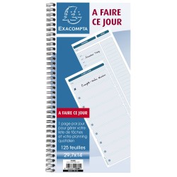 EXA CARNET A FAIRE CE JOUR 125F 5380E