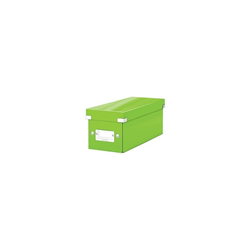 LEITZ Boîte de rangement CD Click&Store Office. Contenance de 30 CD  standard ou 60 slim. Coloris vert