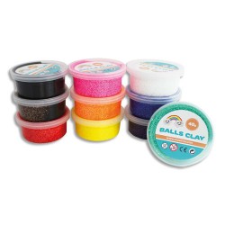 SOD P/10 BALLS CLAY 40G ASS L760001