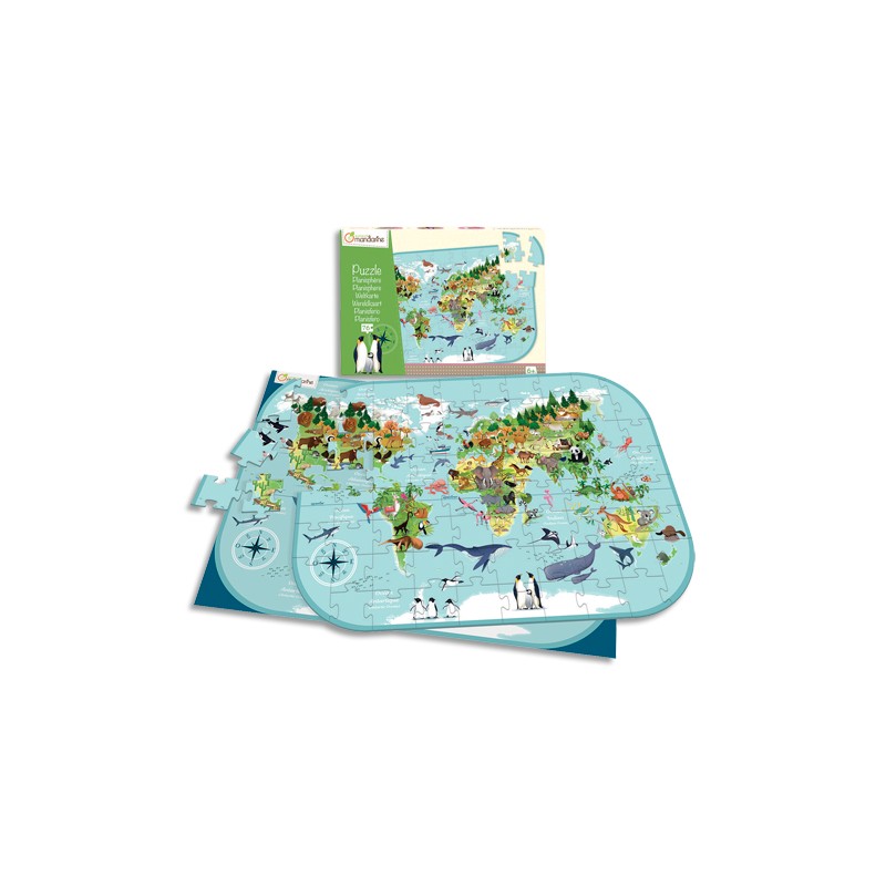 AVM PUZZLE 76 PIECES PLANISFERE PU014C AVM PUZZLE 76 PIECES PLANISFERE PU014C
