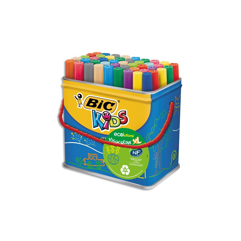 BIC POT 48 FEUT VISACOLOR 8922251