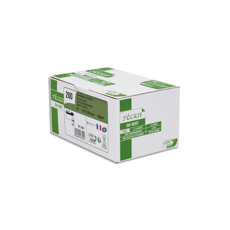 GPV B/200 ENV 80G 110X220 BLC RECY 3301