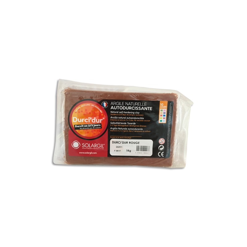 ARG PAIN 1KG ARGILE DURCI'DUR ROUGE DDR1 ARG PAIN 1KG ARGILE DURCI'DUR ROUGE DDR1