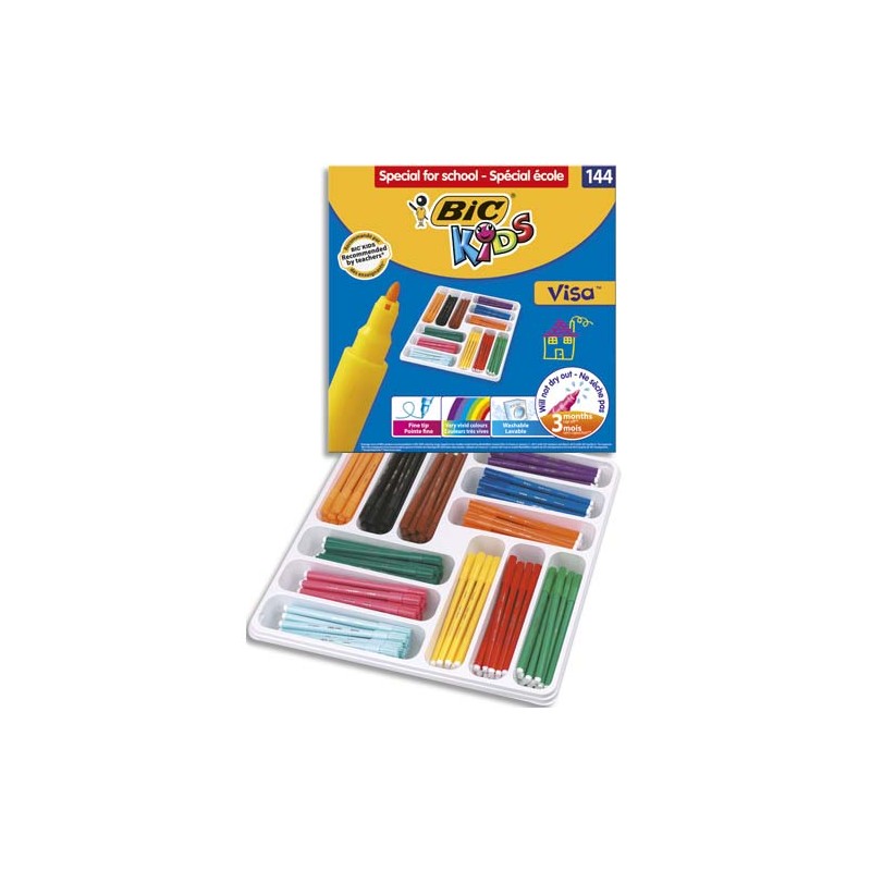 BIC PACK 144 FEUTRE VISA 8878381