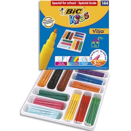 BIC PACK 144 FEUTRE VISA 8878381