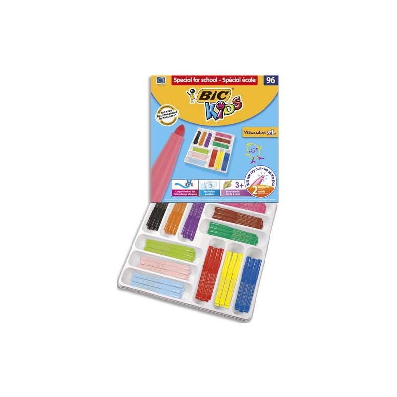 BIC PACK 96 FEUT VISACOLOR ASS 887839