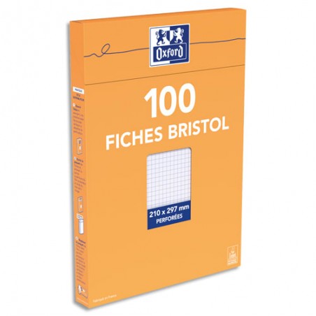 OXF B/100 BRIST PERFO A4 5X5 100105313