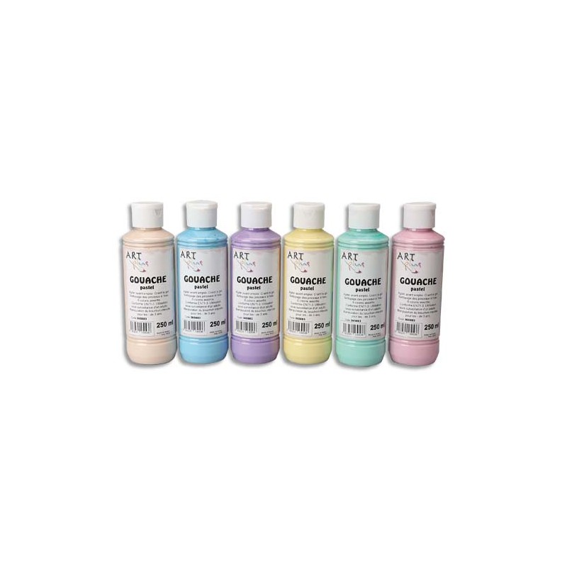 ARP LOT/6 FLAC 250ML GOUACHE PAS 365883 ARP LOT/6 FLAC 250ML GOUACHE PAS 365883