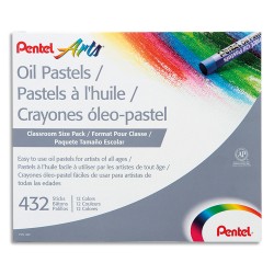 PEN B/432 PASTELS DIAM 8 PHN4-12CP