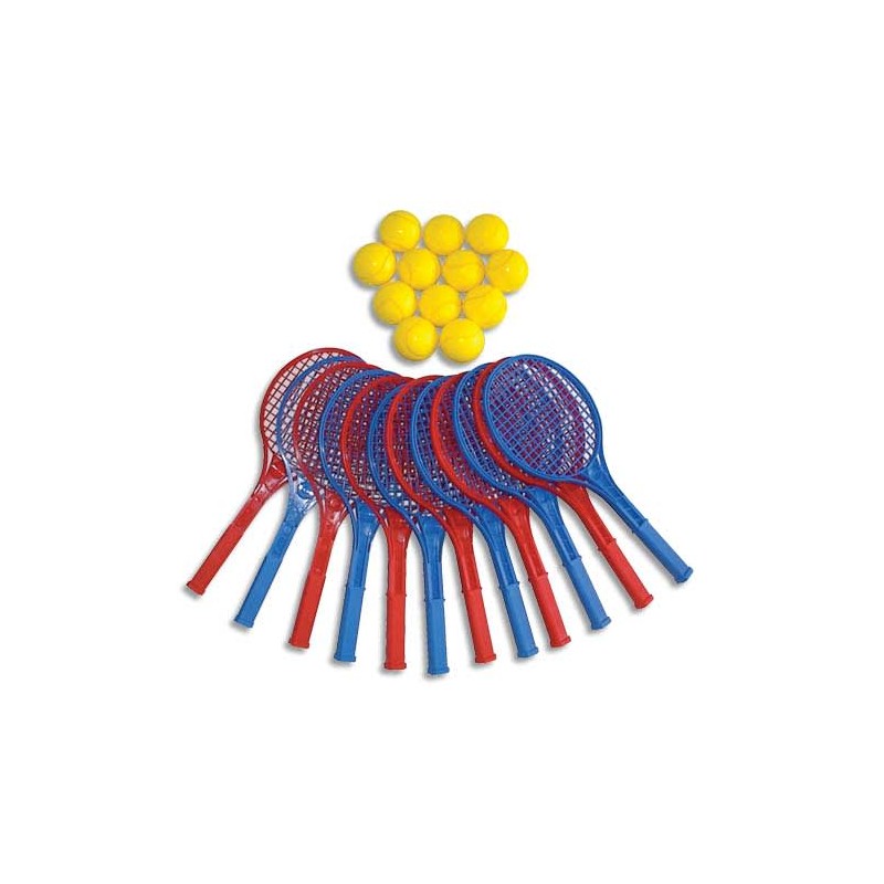 FSL L/12 RAQUETTE+12 BALLE MOUSSE 4220
