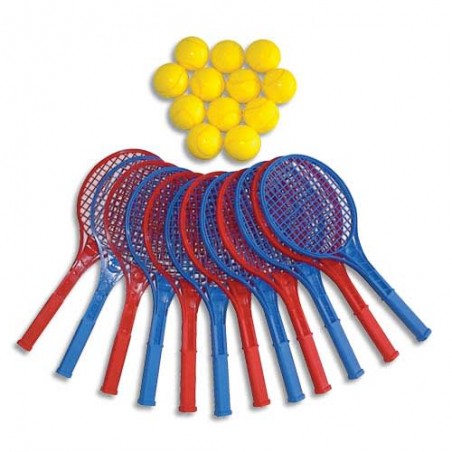 FSL L/12 RAQUETTE+12 BALLE MOUSSE 4220