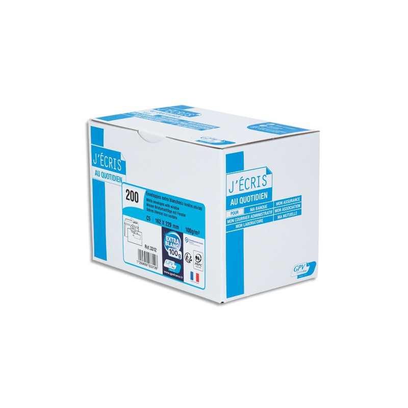 GPV B/200 ENV ADH 100G B 162X229F45 3312 GPV B/200 ENV ADH 100G B 162X229F45 3312