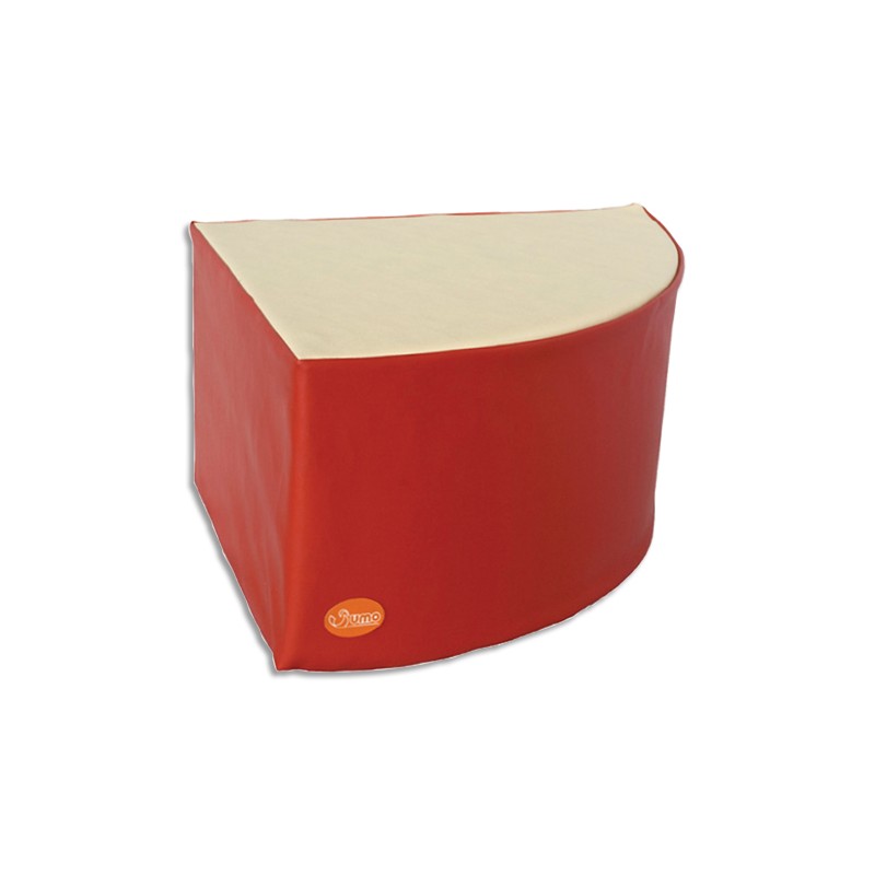 SMO POUF MOUSS TRI 53X53X30CM R/BG 048D
