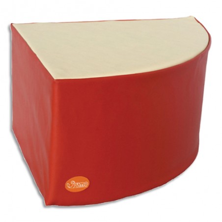 SMO POUF MOUSS TRI 53X53X30CM R/BG 048D