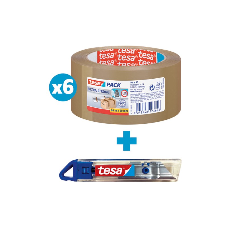 TES L/6 RLX EMB PVC + CUTTER BLEU TES L/6 RLX EMB PVC + CUTTER BLEU