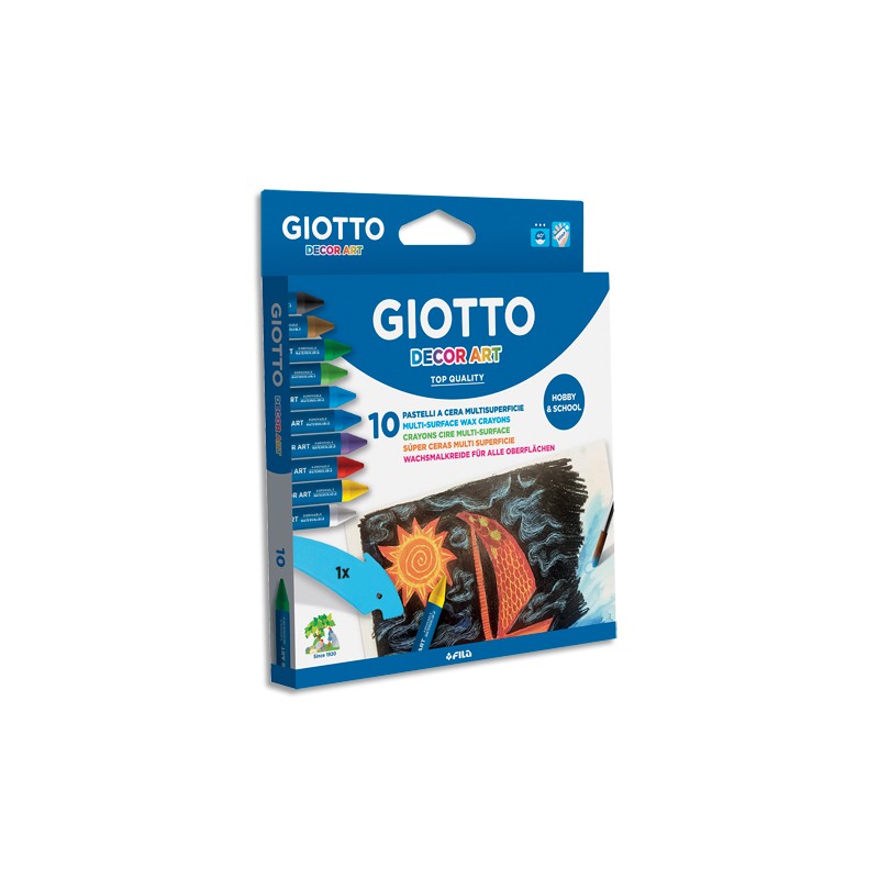 GTO P/10 PASTEL CIRE AQUAREL ASS F443000