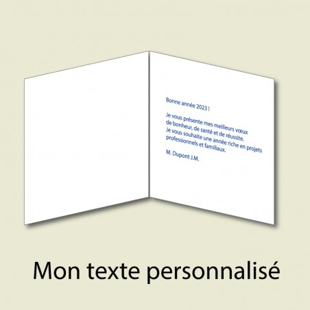 Personnalisation de votre carte 15x15cm pliée