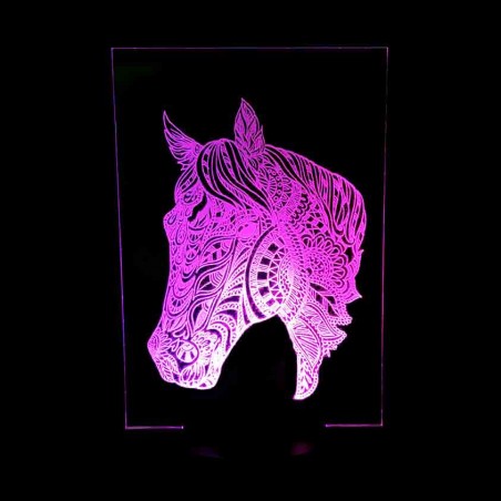 Plexi lumineux cheval