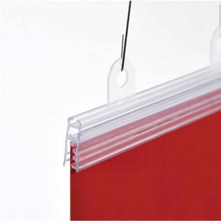 Crochets pour porte affiche clippant transparent
