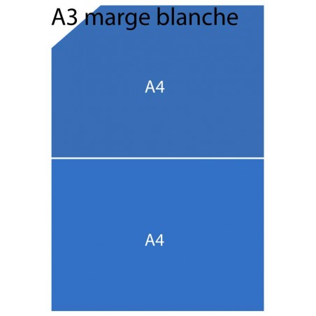 Flyers A3 avec marge blanche