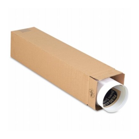 Tube carton d'expédition carré 120 mm x 120 mm x 610 mm