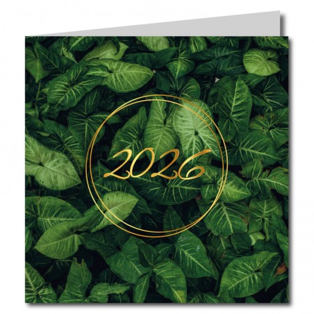 Cartes de voeux feuilles 15x15cm