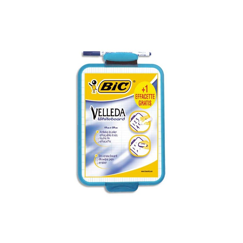 Bic, Ardoise Blanche, Velleda, Effacette et feutre, 841360