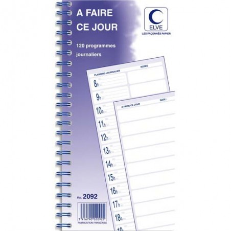 ELV CARNET A FAIRE CE JOUR 2092