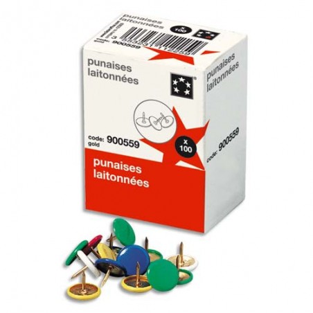 5ET B/100 PUNAISE COULEUR ASSORTIS