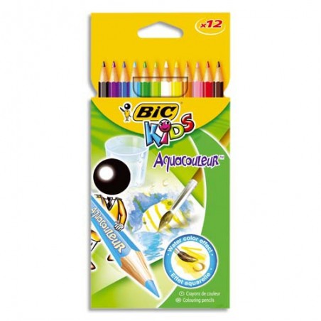 Crayons de couleur assortis Bic Kids - x12