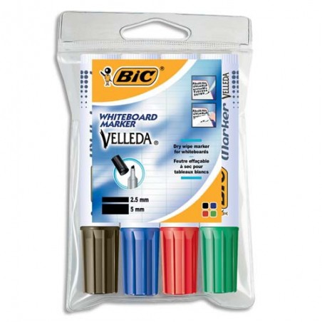 BIC BOITE 4 MARQ VELLEDA 1704 904941