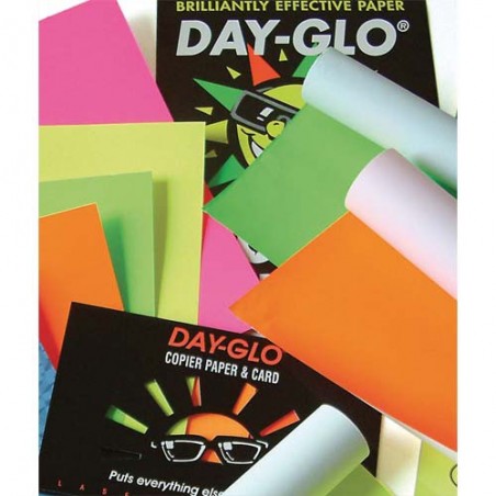 INA P/100F DAYGLO A4 100G ASS 8002058