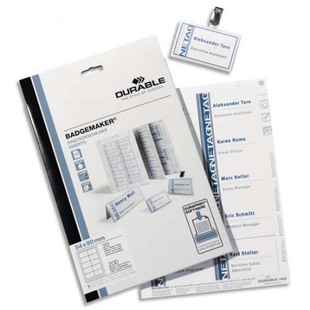 DUR B/240 ETIQ BADGEMAKER 75X40 -1453-02