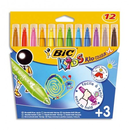 BIC PC/12 FEUT KID COULEUR BABY 9020802