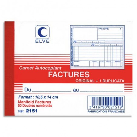 ELV CARN FACTURE ATCP 10X14CM 50/2 2151